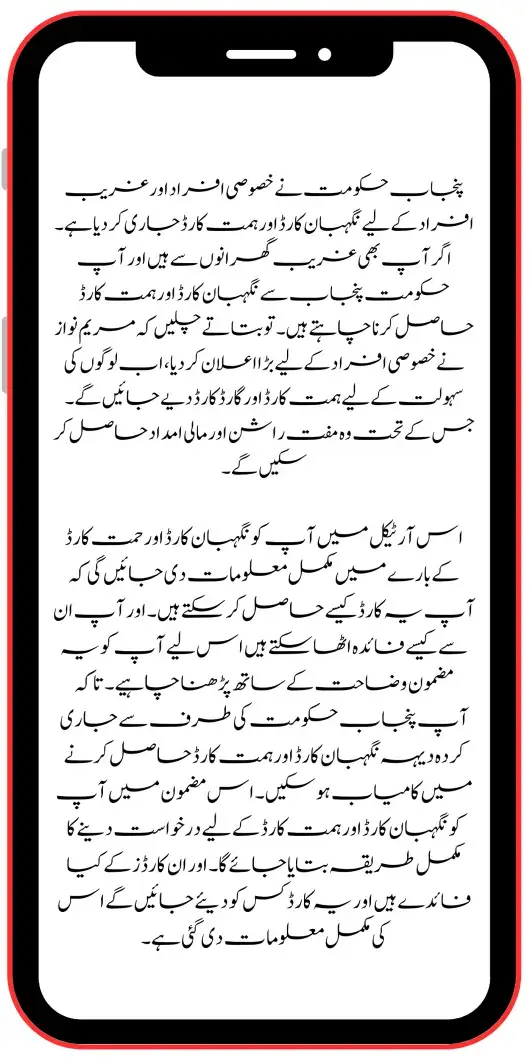 Breaking News: Punjab Govt Introduces Negahban and Himmat Cards for Special Persons