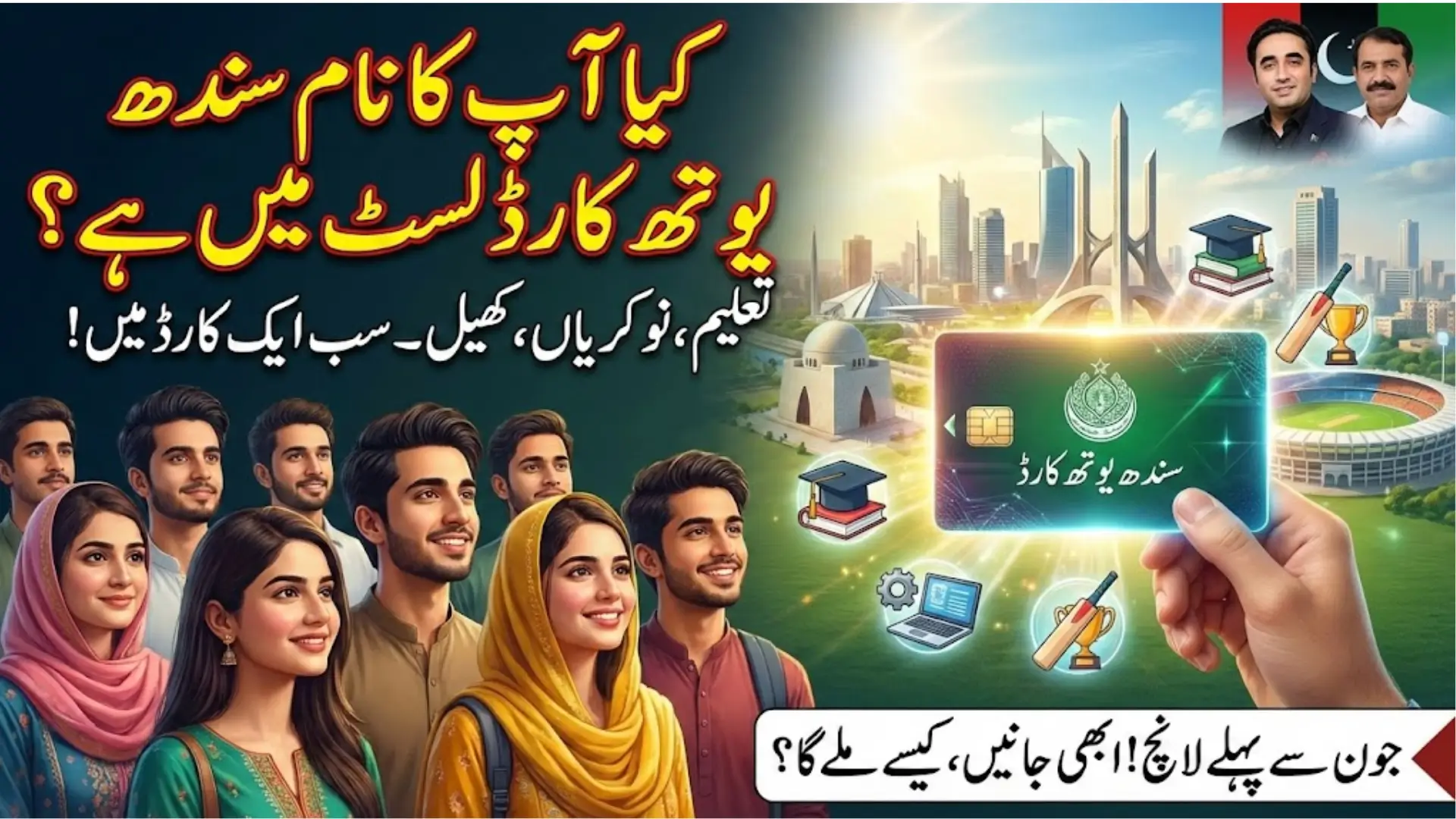 Sindh Youth Card Initiative to Provide Education, Employment and Sports Opportunities Across Province